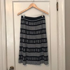 J. Crew knit mid-length pleated skirt